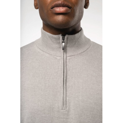 Men's zip neck jumper